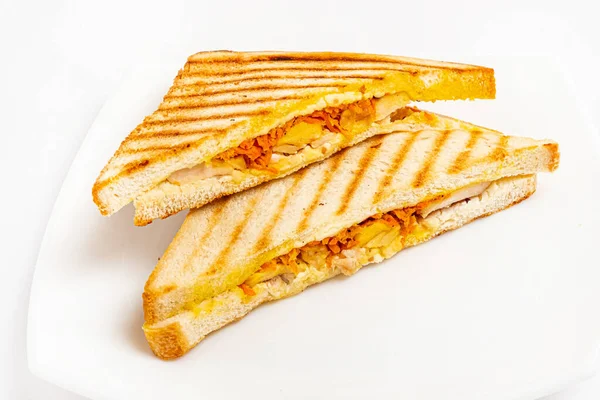 Sandwich Cheese White — Stock Photo, Image