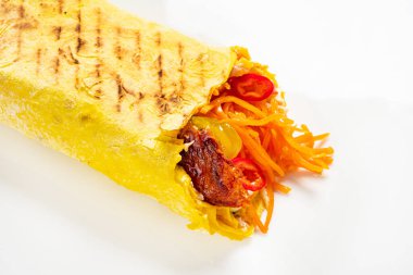 Lezzetli shawarma sandviçi.