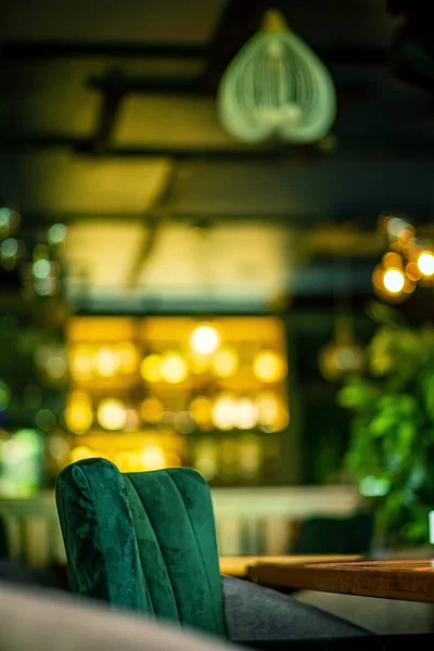 Intérieur Restaurant Avec Des Plantes Ambiance Cosy Dans Endroit Branché — Photo