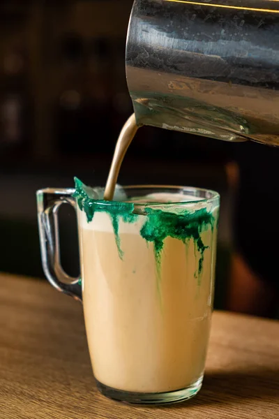 Coffee Mint Syrup Cafe — Stock Photo, Image