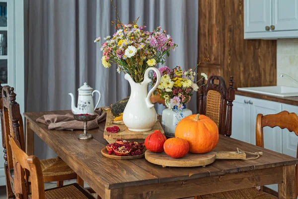 Thanksgiving Decoratie Minimale Herfst Geïnspireerde Kamer Decoratie — Stockfoto