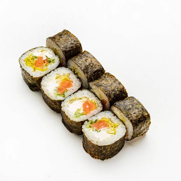 Sushi Białym Tle — Zdjęcie stockowe