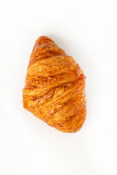 Croissant Witte Achtergrond — Stockfoto