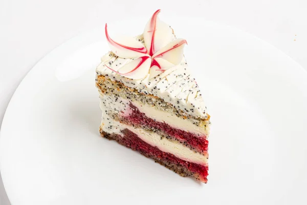 Kerst Taart Met Cranberry Papaverzaad — Stockfoto