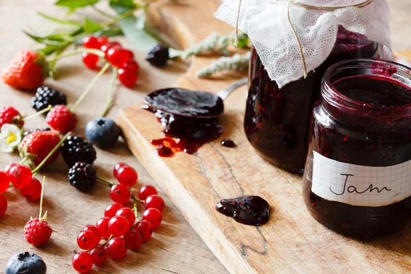 Berries jam — Stock Photo, Image