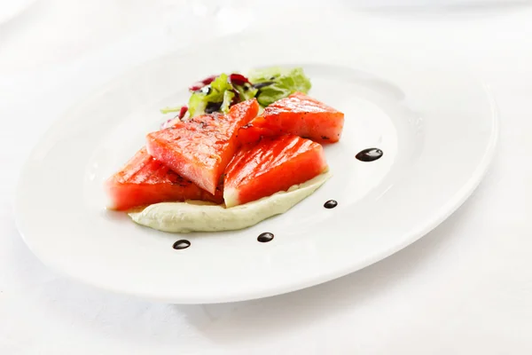 Gegrillte Wassermelone — Stockfoto