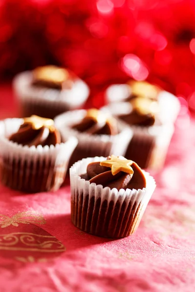 Kerstmis cupcakes — Stockfoto