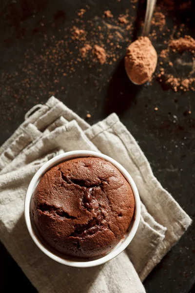 Schokoladensouffle — Stockfoto