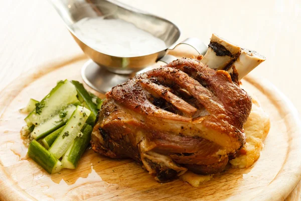 Roasted pork knuckle — Stock Photo, Image