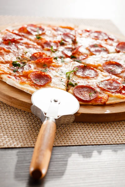 Välsmakande pizza — Stockfoto