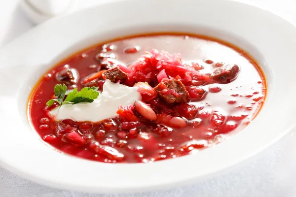 Rote-Bete-Suppe — Stockfoto