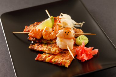 sebzeli saptırılmış karides