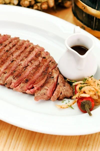 Steak in the bar — Stock Photo, Image