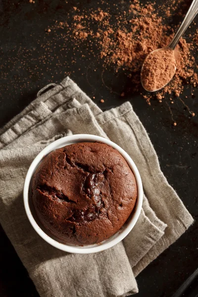 Souffle de chocolate — Fotografia de Stock