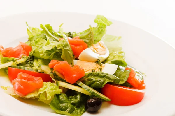 Vegetable salad with egg — Stock Photo, Image