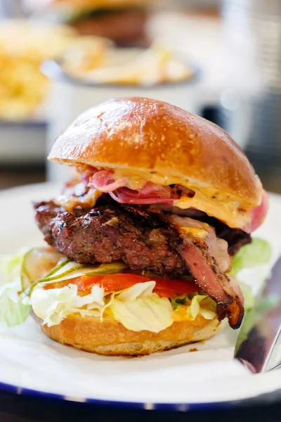 Chutné burger — Stock fotografie