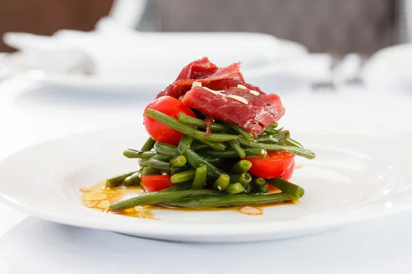 Salade met groene bonen — Stockfoto