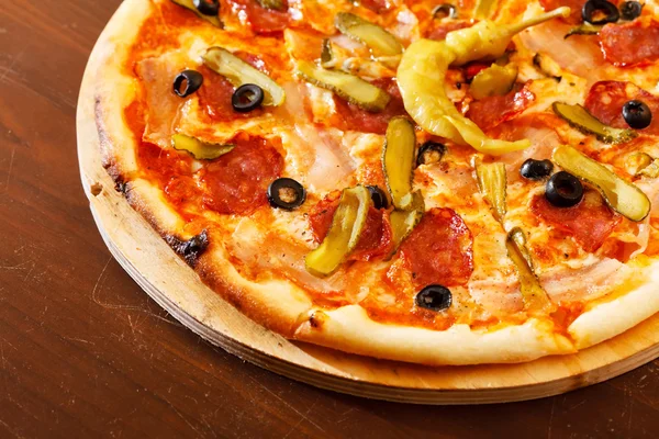 Leckere Pizza — Stockfoto