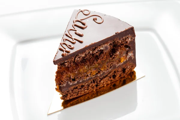 Bolo de chocolate — Fotografia de Stock