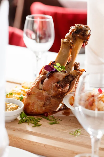 Roasted pork knuckle — Stock Photo, Image