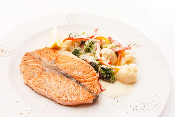 Bistecca di salmone — Foto Stock