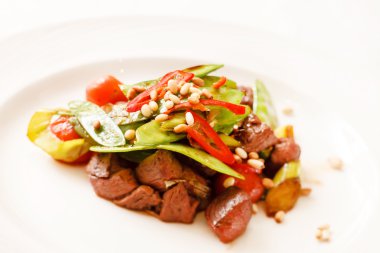 sebze ile sığır eti