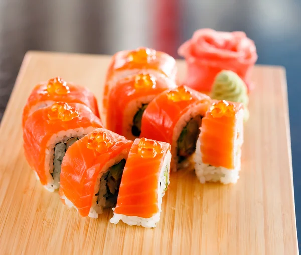 Sushi ombord — Stockfoto