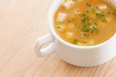 kızarmış ekmek çorbası.