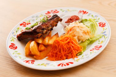 sebzeli ızgara kaburga