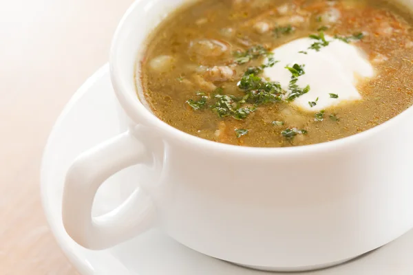 Tasty soup — Stock Photo, Image