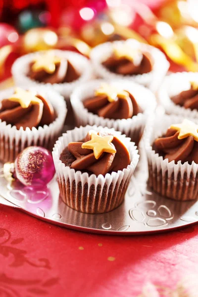 Christmas cupcakes — Stock Photo, Image