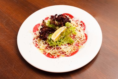 Carpaccio peynir ile