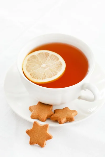 Čaj s cookies — Stock fotografie