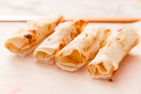 Lavash with cheese suluguni — Stock Photo, Image