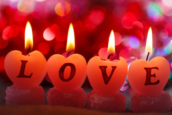 Candele romantiche — Foto Stock