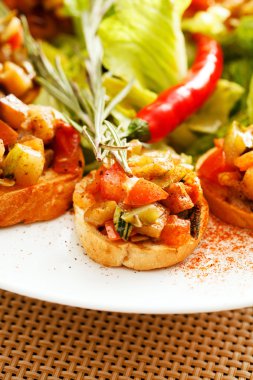 Bruschetta sebzeler