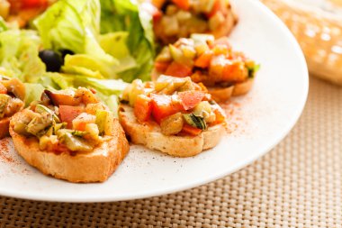 Bruschetta sebzeler