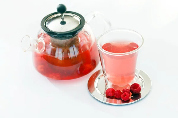 Raspberry thee — Stockfoto