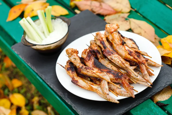 Gegrillte Hühnerflügel — Stockfoto