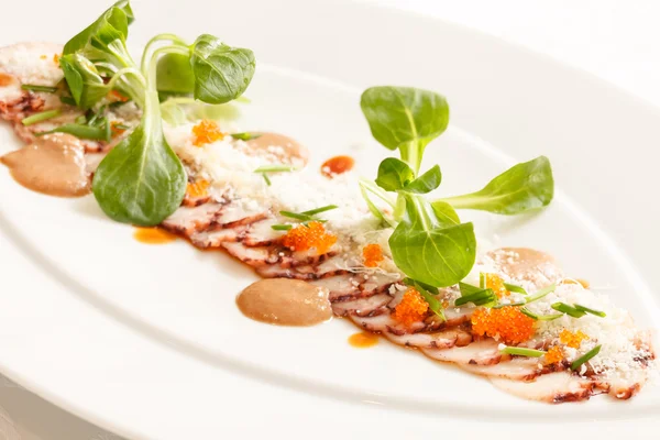 Inktvis carpaccio — Stockfoto