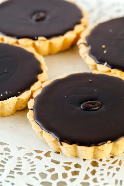 Chocolate tarts — Stock Photo, Image