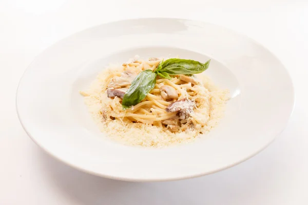 Pasta alla carbonara — Foto Stock