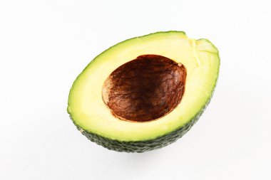 beyaz üzerine avokado