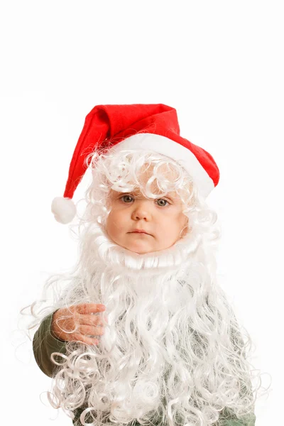 Boy in Santa Claus costume — Stock Photo, Image