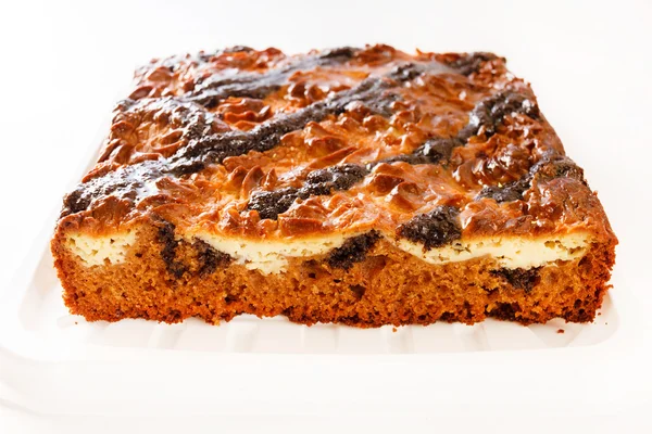 Tårta med vallmofrön — Stockfoto