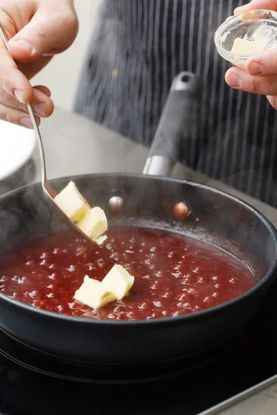 Making sauce — Stock Photo, Image