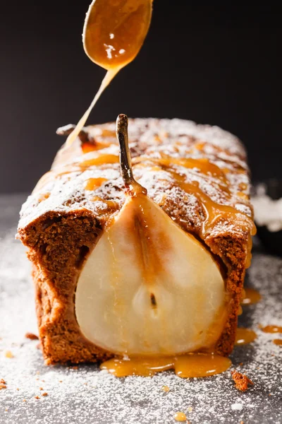 Kış armut kek — Stok fotoğraf
