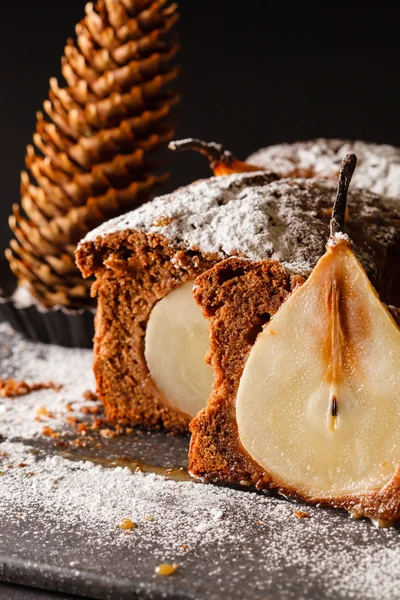 Winter pear cake — Stockfoto