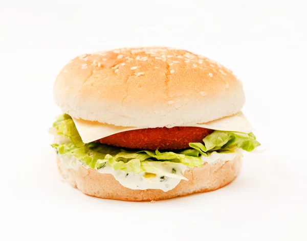 Csirke hamburger — Stock Fotó
