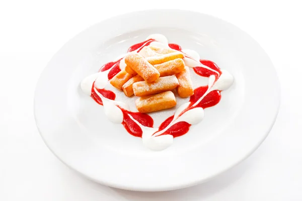 Cottage cheese sticks — Stock Photo, Image